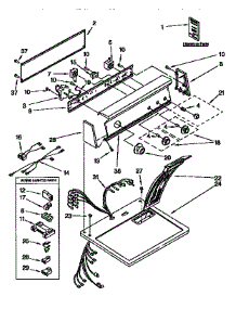 Top And Console parts for Kenmore Dryer 110.97578120 (11097578120, 110 97578120) from AppliancePartsPros.com