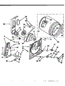 Bulkhead parts for Kenmore Dryer 110.97580010 (11097580010, 110 97580010) from AppliancePartsPros.com