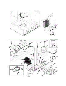 System parts for Kenmore Refrigerator 253.44309400 (25344309400, 253 44309400) from AppliancePartsPros.com