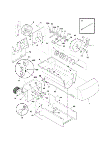 Ice Container parts for Kenmore Refrigerator 253.44353400 (25344353400, 253 44353400) from AppliancePartsPros.com