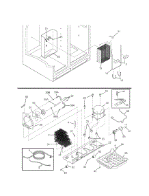 System parts for Kenmore Refrigerator 253.44359405 (25344359405, 253 44359405) from AppliancePartsPros.com