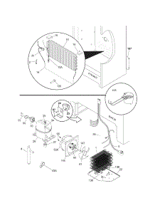 System parts for Kenmore Freezer 253.44713100 (25344713100, 253 44713100) from AppliancePartsPros.com