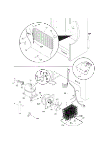 System parts for Kenmore Freezer 253.44713101 (25344713101, 253 44713101) from AppliancePartsPros.com