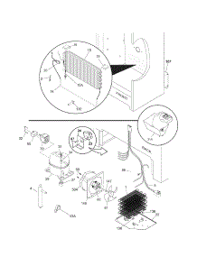 System parts for Kenmore Freezer 253.44733101 (25344733101, 253 44733101) from AppliancePartsPros.com