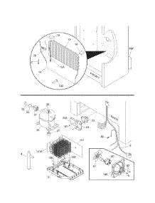 System parts for Kenmore Freezer 253.44733105 (25344733105, 253 44733105) from AppliancePartsPros.com