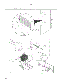 System parts for Kenmore Freezer 253.44733109 (25344733109, 253 44733109) from AppliancePartsPros.com