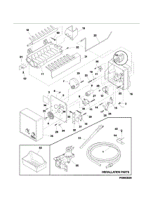 Ice Maker parts for Kenmore Freestanding Freezer 253.44753111 (25344753111, 253 44753111) from AppliancePartsPros.com