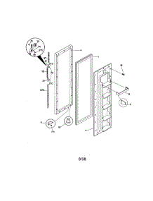 Freezer Door parts for Kenmore Refrigerator 253.48022891 (25348022891, 253 48022891) from AppliancePartsPros.com