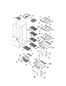 Shelves parts for Kenmore Refrigerator 253.48027892 (25348027892, 253 48027892) from AppliancePartsPros.com