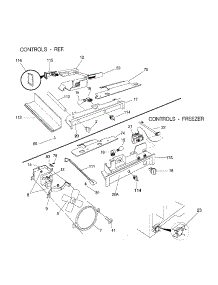 Controls parts for Kenmore Refrigerator 253.48027893 (25348027893, 253 48027893) from AppliancePartsPros.com