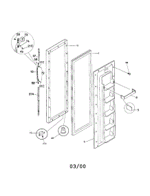 Freezer Door parts for Kenmore Refrigerator 253.48027893 (25348027893, 253 48027893) from AppliancePartsPros.com