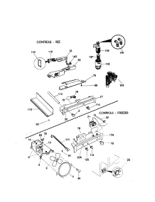 Controls parts for Kenmore Refrigerator 253.50683000 (25350683000, 253 50683000) from AppliancePartsPros.com