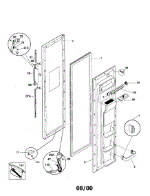 Freezer Door parts for Kenmore Refrigerator 253.50683000 (25350683000, 253 50683000) from AppliancePartsPros.com