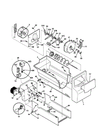 Ice Container parts for Kenmore Refrigerator 253.50683000 (25350683000, 253 50683000) from AppliancePartsPros.com