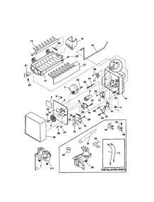 Ice Maker parts for Kenmore Refrigerator 253.50683002 (25350683002, 253 50683002) from AppliancePartsPros.com