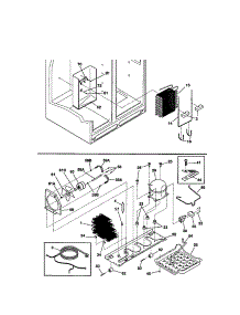 System parts for Kenmore Refrigerator 253.51232101 (25351232101, 253 51232101) from AppliancePartsPros.com