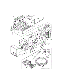 Ice Maker parts for Kenmore Refrigerator 253.51232101 (25351232101, 253 51232101) from AppliancePartsPros.com