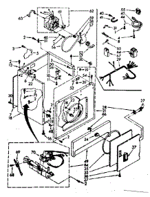 Cabinet Parts parts for Kenmore Dryer 110.77409850 (11077409850, 110 77409850) from AppliancePartsPros.com