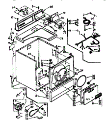 Machine Sub-Assembly parts for Kenmore Dryer 110.77410110 (11077410110, 110 77410110) from AppliancePartsPros.com