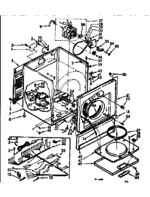 Cabinet Assembly parts for Kenmore Dryer 110.7743012B (1107743012B, 110 7743012B) from AppliancePartsPros.com