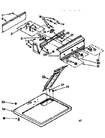 Top & Console Assm parts for Kenmore Dryer 110.77430710 (11077430710, 110 77430710) from AppliancePartsPros.com