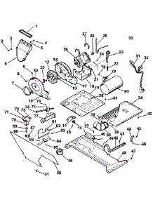 Dryer, Motor, Blower, Belt parts for Kenmore Washer Dryer Combo 417.99985100 (41799985100, 417 99985100) from AppliancePartsPros.com