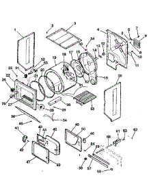 Dryer, Cabinet, Drum, Heater parts for Kenmore Washer Dryer Combo 417.99985130 (41799985130, 417 99985130) from AppliancePartsPros.com