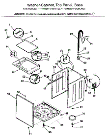 Washer-Cabinet, Top Panel, Base parts for Kenmore Washer Dryer Combo 417.99985140 (41799985140, 417 99985140) from AppliancePartsPros.com