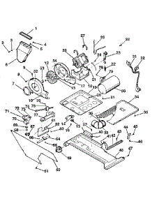 Dryer, Motor, Blower, Belt parts for Kenmore Washer Dryer Combo 417.99985810 (41799985810, 417 99985810) from AppliancePartsPros.com