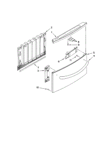 Front Panel parts for Kenmore Dishwasher 465.13322600 (46513322600, 465 13322600) from AppliancePartsPros.com