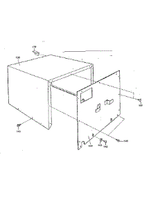 Cabinet Assembly parts for Kenmore Microwave 562.9907410 (5629907410, 562 9907410) from AppliancePartsPros.com