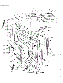 Door Assembly parts for Kenmore Microwave 562.9967410 (5629967410, 562 9967410) from AppliancePartsPros.com