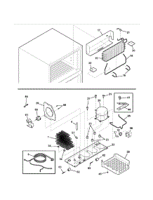 System parts for Kenmore Refrigerator 253.64163400 (25364163400, 253 64163400) from AppliancePartsPros.com