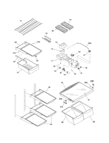 Shelves parts for Kenmore Refrigerator 253.64184404 (25364184404, 253 64184404) from AppliancePartsPros.com