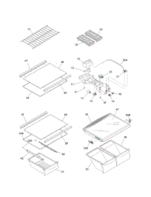 Shelves parts for Kenmore Refrigerator 253.6419440G (2536419440G, 253 6419440G) from AppliancePartsPros.com