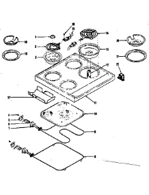 Main Top & Oven Units parts for Kenmore Range 119.9067360 (1199067360, 119 9067360) from AppliancePartsPros.com