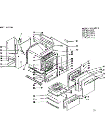 Body Section parts for Kenmore Range 119.9067640 (1199067640, 119 9067640) from AppliancePartsPros.com