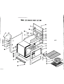 Body Section parts for Kenmore Range 119.9068210 (1199068210, 119 9068210) from AppliancePartsPros.com