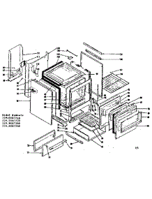 Body Section parts for Kenmore Range 119.9087220 (1199087220, 119 9087220) from AppliancePartsPros.com