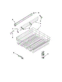 Upper Rack And Track Parts parts for Kenmore Dishwasher 665.13939K012 (66513939K012, 665 13939K012) from AppliancePartsPros.com