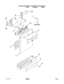 Door And Panel Parts parts for Kenmore Dishwasher 665.13939K013 (66513939K013, 665 13939K013) from AppliancePartsPros.com