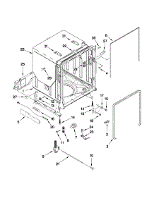Tub And Frame Parts parts for Kenmore Dishwasher 665.13942K011 (66513942K011, 665 13942K011) from AppliancePartsPros.com