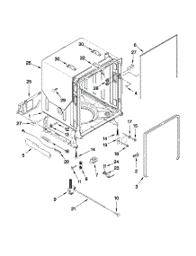 Tub And Frame Parts parts for Kenmore Dishwasher 665.13943K010 (66513943K010, 665 13943K010) from AppliancePartsPros.com