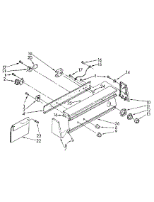 Console Panel parts for Kenmore Washer 110.81863820 (11081863820, 110 81863820) from AppliancePartsPros.com