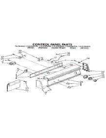 Control Panel parts for Kenmore Washer 110.81863830 (11081863830, 110 81863830) from AppliancePartsPros.com