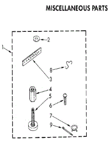 Miscellaneous parts for Kenmore Washer 110.81863830 (11081863830, 110 81863830) from AppliancePartsPros.com