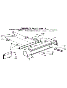 Control Panel parts for Kenmore Washer 110.81864130 (11081864130, 110 81864130) from AppliancePartsPros.com