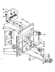 Rear Panel Parts parts for Kenmore Washer 110.81864300 (11081864300, 110 81864300) from AppliancePartsPros.com