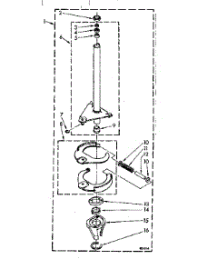 Brake And Drive Tube Parts parts for Kenmore Washer 110.81864300 (11081864300, 110 81864300) from AppliancePartsPros.com