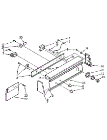 Console Panel parts for Kenmore Washer 110.81864310 (11081864310, 110 81864310) from AppliancePartsPros.com